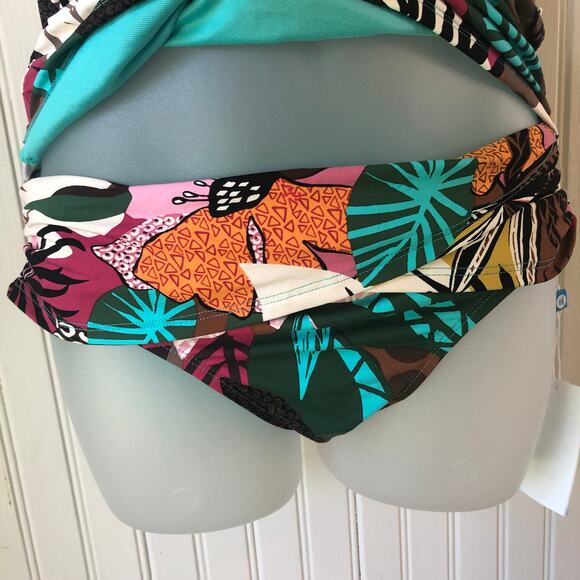 BLEU ROD BEATTIE Retail $150 Run Wild Tropical Tankini Sarong 2 Piece Size 6 - Picture 9 of 10
